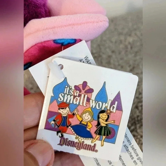 Disney‎ It's A Small World Pink Kangaroo & Baby Plush Stuffed Animal NWT - Picture 5 of 5